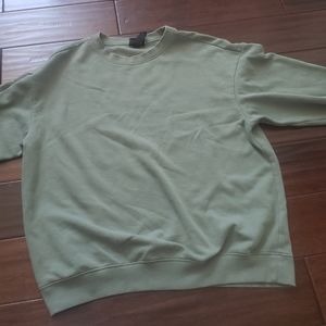 Men H&M Green Crewneck